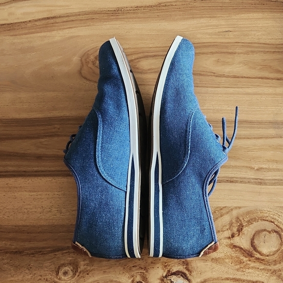 Aldo casual oxford shoes with a denim look, size 9 - Picture 3 of 9